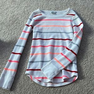 White Striped Long Sleeve Shirt